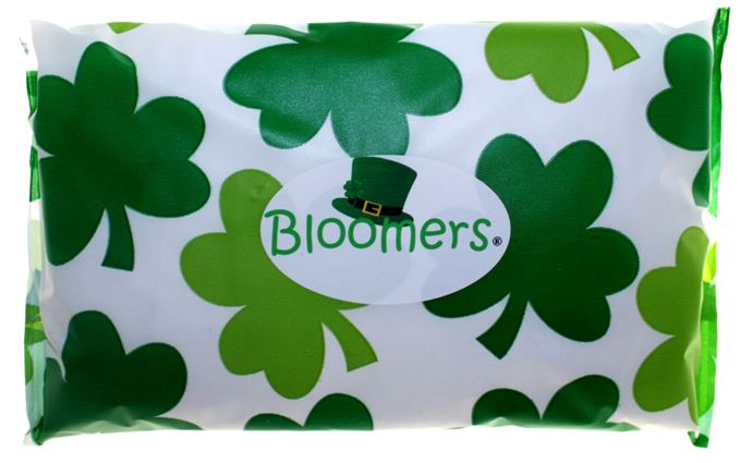 St. Patrick's Day, kids, childs, children, baby, toddler, adult, shamrock, senior, clover, diaper, pullup, leprechaun print Mini Sacks with 2 single use disposable change kits